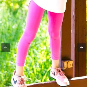 Zyia girls pink leggings size 8 / 9 NWOT